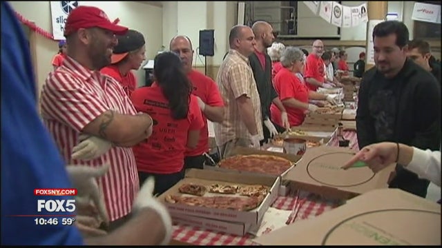 Dollar pizza bonanza raises money for charity