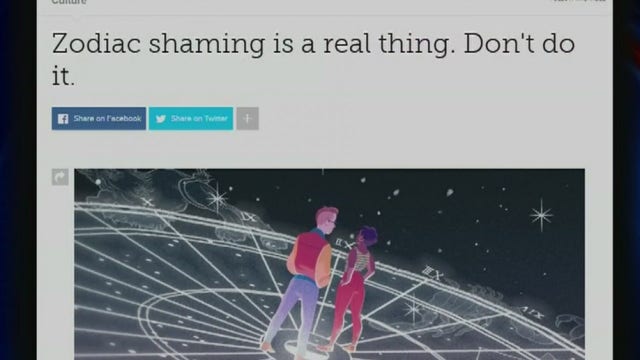 What is 'zodiac shaming'?