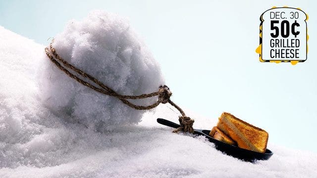 Sonic Drive-In restaurants offer 50¢ grilled cheese sandwiches