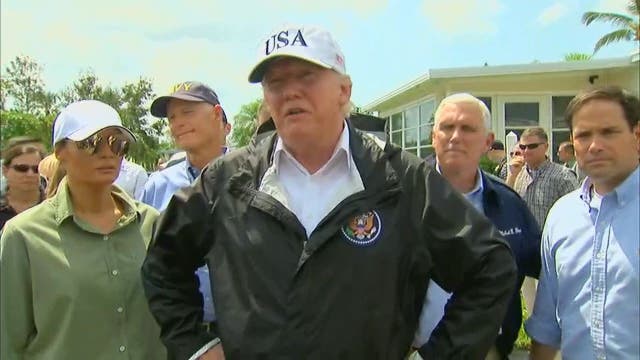 President Trump praises rapid response to Irma in Florida