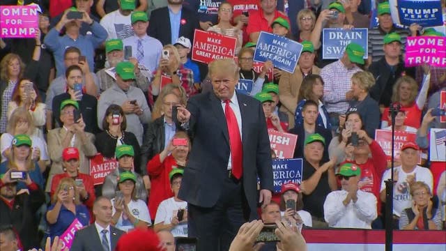 Trump rally crowd chants 'Lock her up!' about Sen. Feinstein