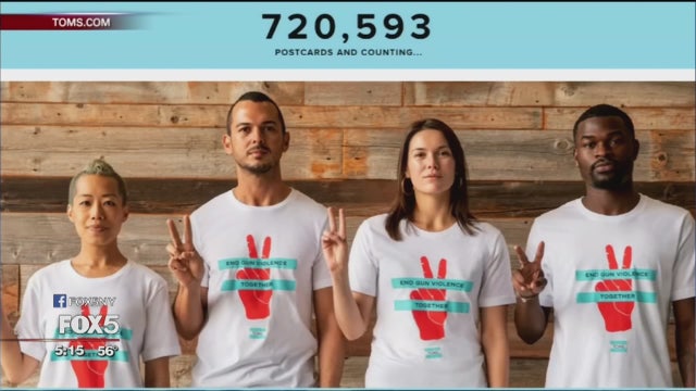 TOMS shoe company takes a stand on gun violence