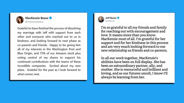 Amazon CEO Jeff Bezos and MacKenzie Bezos finalize divorce