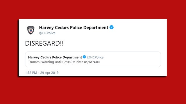 Jersey shore town got a tsunami warning that sounded real but was only a test