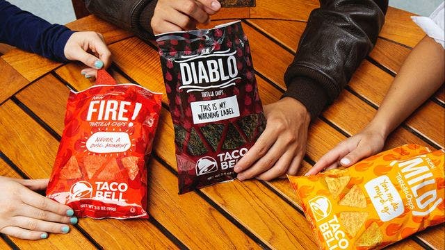 Taco Bell debuts Diablo Tortilla Chips inspired by its hottest sauce packet