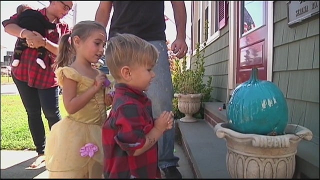 What teal pumpkins mean to trick-or-treaters