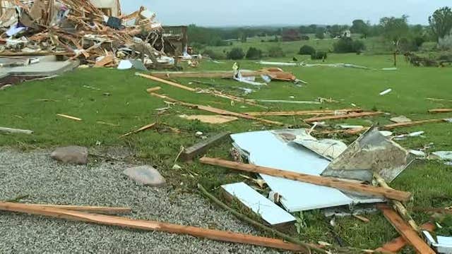 Tornado tears through Kansas City suburbs
