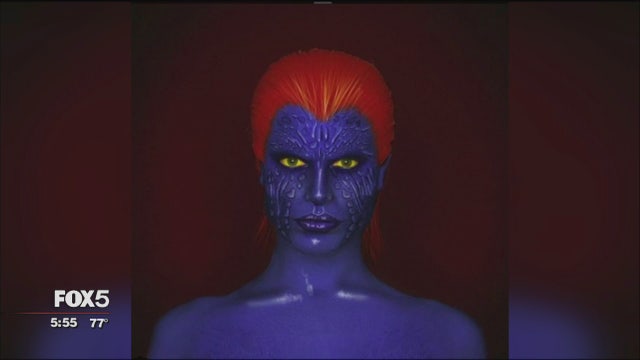 Artist transforms into celebrities through makeup