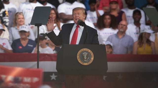 'Only in the Panhandle': Trump chuckles at suggestion to 'shoot' migrants during Florida rally