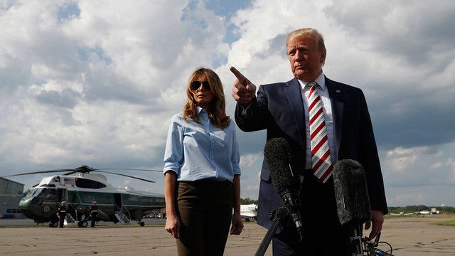 Trump tweets, stays out of sight for hours after shootings