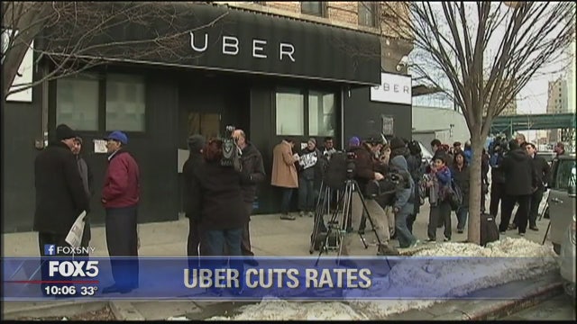 Uber drops fares in NYC