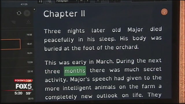 Schoolchildren learn with help of narration software