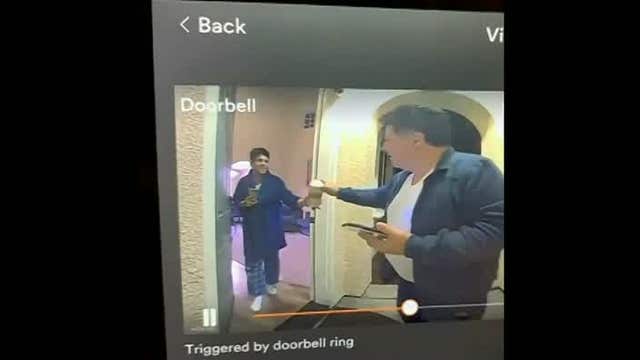 Door Dash driver caught drinking customer's milkshake on camera