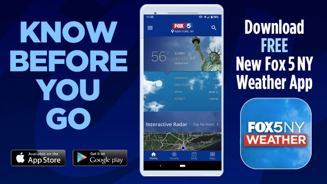 Get the FREE FOX 5 NY weather app