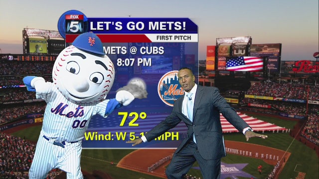 Weather forecast by Mr. Met