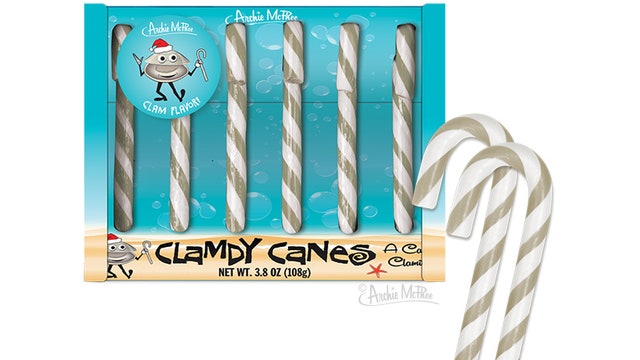 Clam-flavored candy canes will change how you feel about Christmas forever