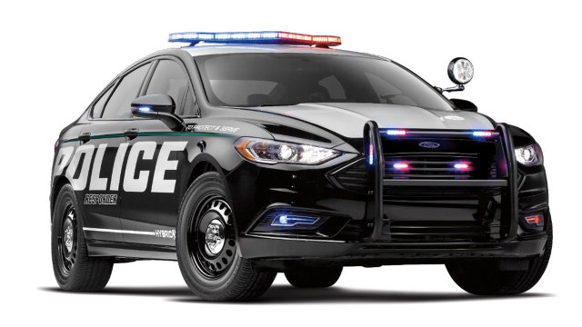 Ford unveils faster 'pursuit' version of hybrid police car