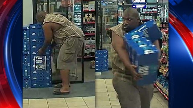 Thief steals five cases of beer