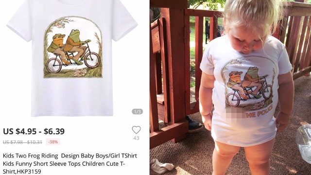 Mom shocked to find toddler t-shirt she bought online has 'F*** the police' printed on it