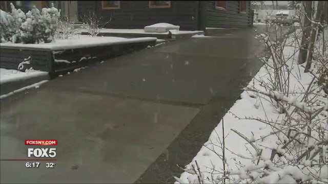 Geothermal NJ home melts away snow