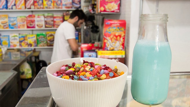 Cereal cafes in Europe serving Lucky Charms