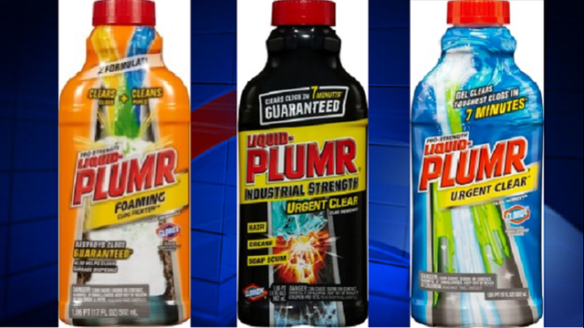 Another clog concern: 3 Liquid Plumr products recalled