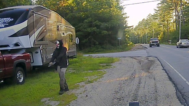 One-armed clown arrested with machete