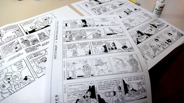 Paper blames newsprint tariffs for dropping Sunday comics