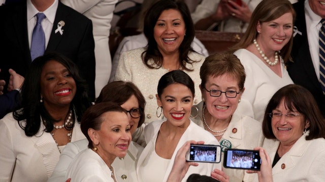 Women in white: Democrat solidarity stands out at State of the Union