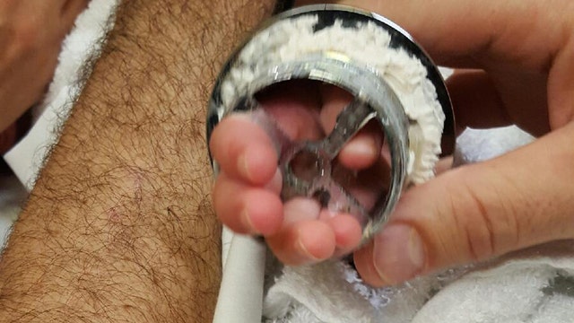 Baby gets hand caught in bathtub drain