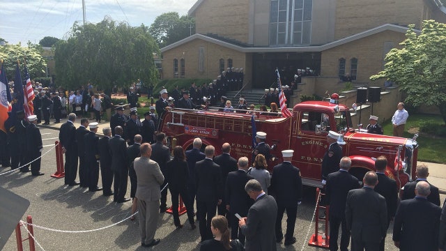 Funeral for fire chief who died on 9/11