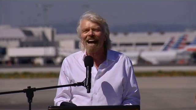 Richard Branson inducted into Flight Path Walk Of Fame