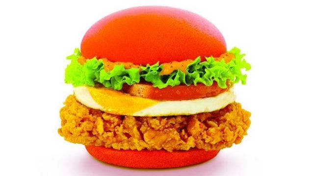 McDonald's unveils bright red 'Angry Birds' chicken burger