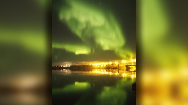 Northern lights illuminate sky over Finland