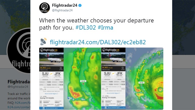 Delta makes daring flight into Irma