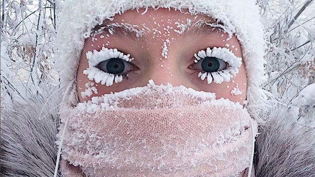 Even the eyelashes freeze: Russia sees minus 88.6 degrees F