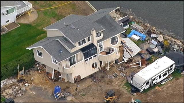 Rebuilt Sandy-damaged home wrecked again