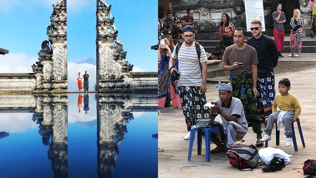 Instagrammers flock to Bali tourist attraction only to find it's faked in social media photos