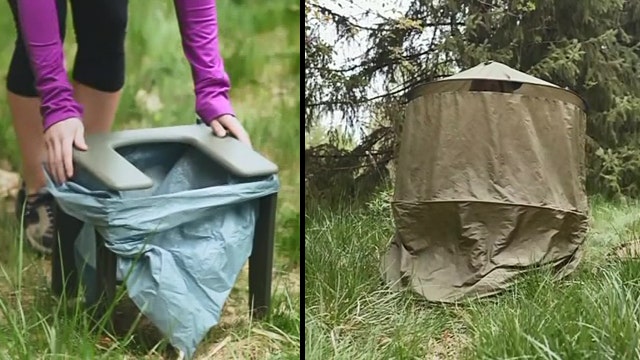 Portable backpack toilet lets you 'go anywhere'
