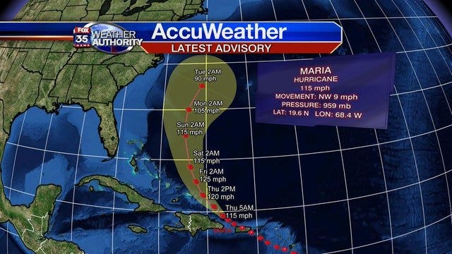 Maria is now a category 3 hurricane, lashing out at the Caribbean
