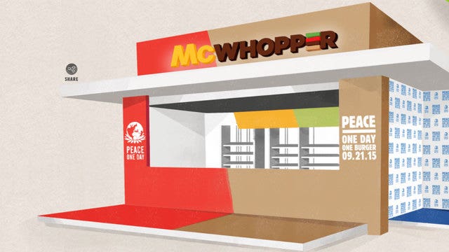 Burger King to McDonald's: Let's make a McWhopper