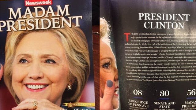 'Madam President' editions of Newsweek recalled