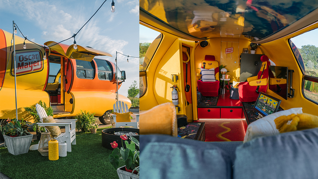 Relish the opportunity to book a stay in the Oscar Mayer Wienermobile on Airbnb