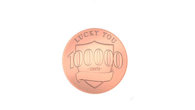 'Lucky pennies' worth $1,000 hidden in NYC