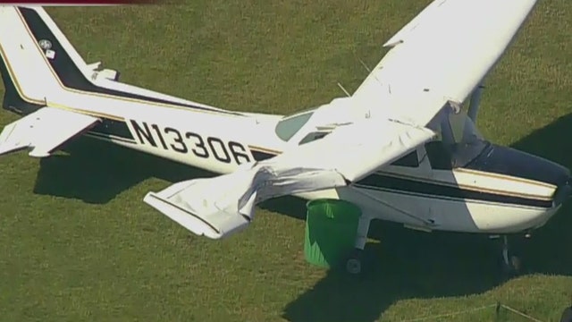Small plane makes emergency landing on golf course