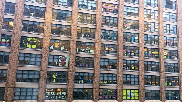 Companies wage Post-it 'war' across Canal Street