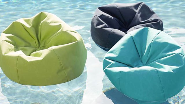 Pottery Barn offers bean bag pool floats that will remind you of your childhood
