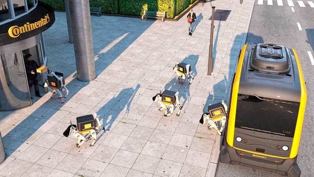 Robot dogs envisioned to deliver packages inside buildings