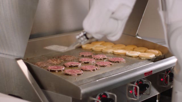 Robot chef cooks 300 burgers a day