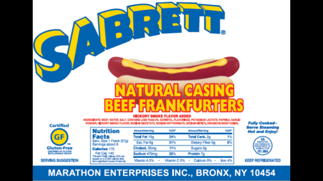 Bone fragment scare forces Sabrett hot dog recall